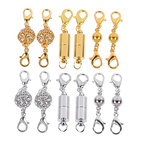 Housoutil 1 Satz Teiliges Magnetischen Schmuckverschlüssen Diy Zubehör Für Armbänder Und Leicht Und Kompakt Für Projekte 16 Stück von Housoutil