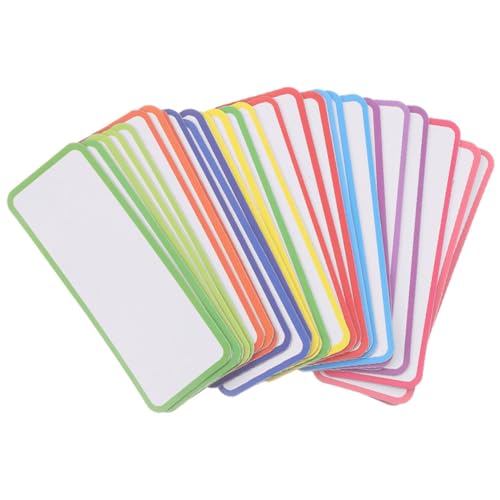 Housoutil 1 Satz Teiliges Magnetlabel Für Whiteboards Und Kühlschränke Beschreibbare Wiederverwendbare Haftetiketten Praktische Memo Tags Für Zuhause Büro Und Schule 54 Stück von Housoutil