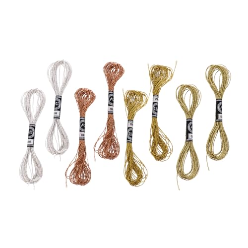 Housoutil 1 Satz Teiliges Metallisches Stickgarn Für Kreuzstich Diy Handwerk Fäden Und Silberfarben Pro Bund Für Projekte Und Einzigartige Designs 16 Stück Housoutil 1 Satz Teiliges Metallisches Stickgarn Für Kreuzstich Diy Handwerk Fäden Und Silberfarben Pro Bund Für Projekte Und Einzigartige Designs 16 Stück von Housoutil