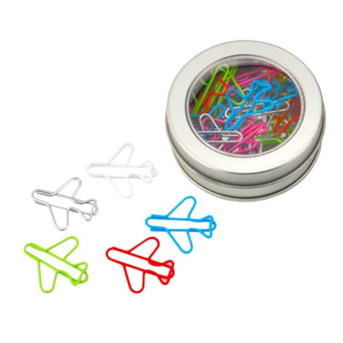 Housoutil 1 Satz Teiliges Set Kreative Flugzeug Papierklammern Metall Dekorative Büroklammern Für Schule Und Bürobedarf Organisieren Und Verschönern Von Dokumenten 24 Stück Housoutil 1 Satz Teiliges Set Kreative Flugzeug Papierklammern Metall Dekorative Büroklammern Für Schule Und Bürobedarf Organisieren Und Verschönern Von Dokumenten 24 Stück von Housoutil