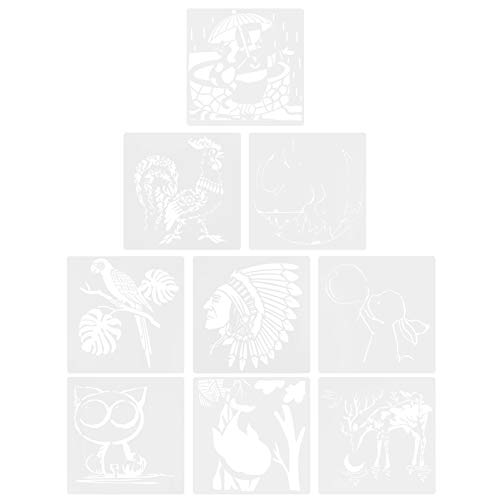 Housoutil 1 Satz Teiliges Set Wiederverwendbare Tier Malschablonen Für Diy Zeichenvorlagen Für Kreative Bastelprojekte Und Wanddekoration 9 Stück Housoutil 1 Satz Teiliges Set Wiederverwendbare Tier Malschablonen Für Diy Zeichenvorlagen Für Kreative Bastelprojekte Und Wanddekoration 9 Stück von Housoutil