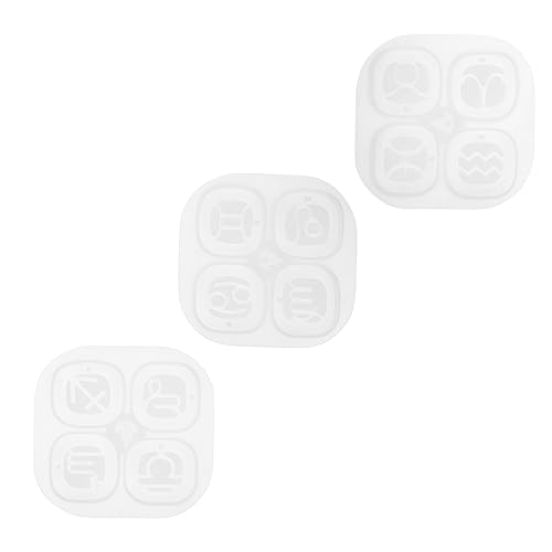 Housoutil 1 Satz Teiliges Silikon Harzform Für Diy Anhänger Epoxidharz Gießform Für Schlüsselanhänger Einfache Anwendung Und Kreative Gestaltung 3 Stück von Housoutil