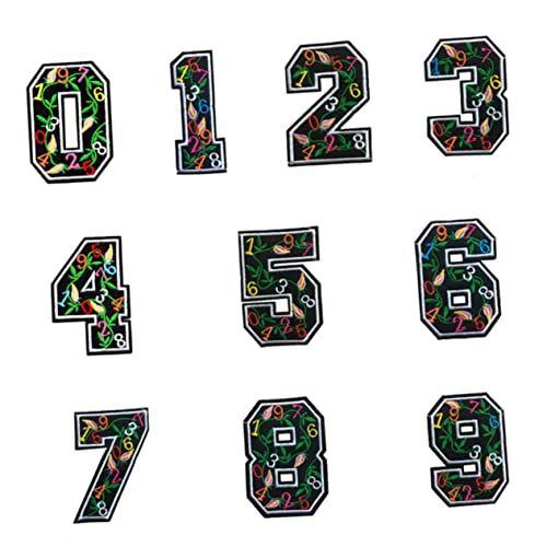 Housoutil 1 Satz Teiliges Von Gestickten Patches Applikationen Für Kleidung Taschen Und Accessoires Diy Aufnäher Für T Shirts Jeans Und Mehr 10 Stück von Housoutil