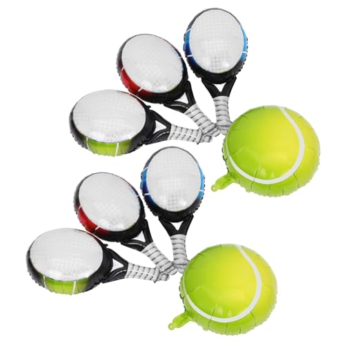 Housoutil 1 Satz Tennisschlägerballon Tennis Dekorationen Tennis-partyzubehör Party-ballonanzug Partyzubehör Zum Thema Tennis Partygeschenk Tennis-partybevorzugung Tennisparty Aluminiumfolie von Housoutil