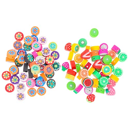 Housoutil 1 Satz Themen Polymer Clay Perlen Handgemachte Charms Für Schmuckherstellung Cartoon Fruchtform Diy Armband Und Halskette Zubehör 100 Stück Housoutil 1 Satz Themen Polymer Clay Perlen Handgemachte Charms Für Schmuckherstellung Cartoon Fruchtform Diy Armband Und Halskette Zubehör 100 Stück von Housoutil