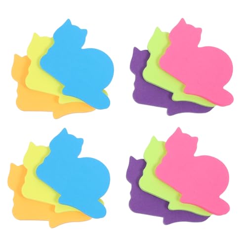 Housoutil 1 Satz Tragbare Kawaii Tier Haftnotizen Bunte Memo Für Büro Schule Und Zuhause Für Notizen Erinnerungen Und To Do Listen Zufällige Designs 12 Stück von Housoutil