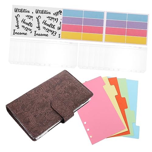 Housoutil 1 Satz Tragbaren Budgetplanern Ringbuch mit Papiertrennblättern und Budgetnotizbuch für Persönliche Geldorganisation und Sparen von Housoutil