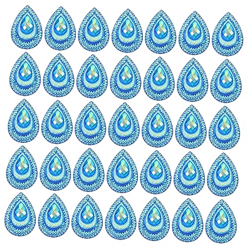Housoutil 1 Satz Tropfenförmiger Dekorativer Diamant Bausatz Pfau Tropfen Strass Reiz Kleidung Blau Funkeln Edelsteine zum Basteln Cabochon Strasssteine Schleife Hotfix Körper Harz Blue Housoutil 1 Satz Tropfenförmiger Dekorativer Diamant Bausatz Pfau Tropfen Strass Reiz Kleidung Blau Funkeln Edelsteine zum Basteln Cabochon Strasssteine Schleife Hotfix Körper Harz Blue von Housoutil