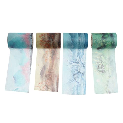 Housoutil 1 Satz Washi Tape Dekoratives Klebeband Zufälligen Farben Für Scrapbooking Tagebuch Kunsthandwerk Und Vielseitig Einsetzbar Beschreibbar Und Einfach Zu 4rollen Housoutil 1 Satz Washi Tape Dekoratives Klebeband Zufälligen Farben Für Scrapbooking Tagebuch Kunsthandwerk Und Vielseitig Einsetzbar Beschreibbar Und Einfach Zu 4rollen von Housoutil