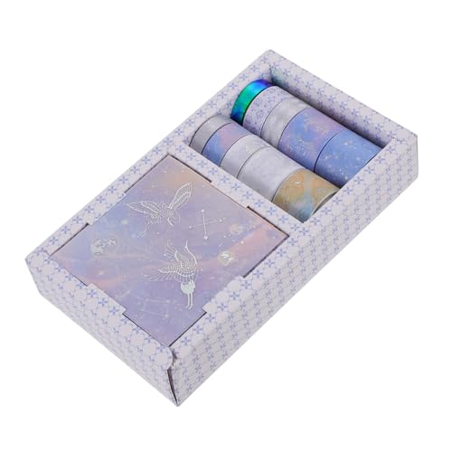 Housoutil 1 Satz Washi Tape Set Dekorative Klebebänder mit Goldfolie für Scrapbooking Diy Handwerk und Geschenkverpackung mit Wunderschönen Mustern und Einfach zu Handhabendem Design von Housoutil