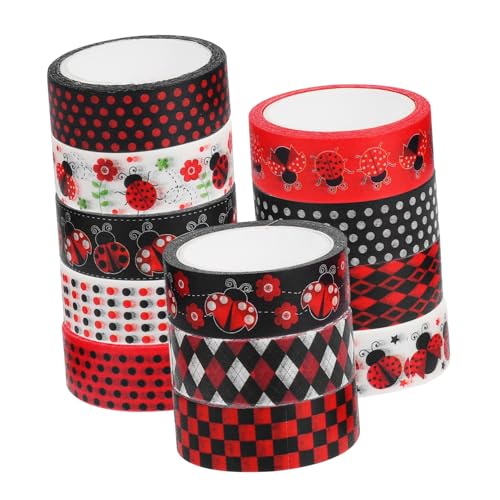 Housoutil 1 Satz Washi-Tape Zeitschriftenaufkleber Whiteboard-Klebeband Washi Tape Hochzeit kariertes Band Sammelalbumpapier Dekoband zum Unabhängigkeitstag Flüsterpapier von Housoutil