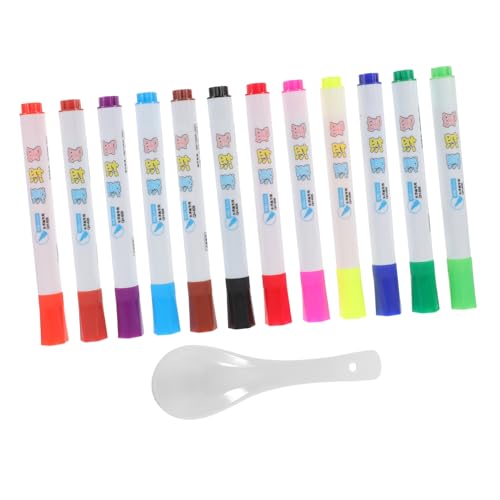 Housoutil 1 Satz Weißboard Marker Abwischbare Schreibstifte für Schule und Büro Wasserlöslich und Löffel für Einfaches Handling für Kreative Anwendungen von Housoutil