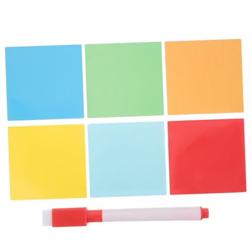 Housoutil 1 Satz Weißes Board Notizen Wiederverwendbare Abwischbare Haftnotizen Notizblätter Marker für Büro Zuhause und Schule Haftend Glatten Oberflächen Zufällige Farbe Housoutil 1 Satz Weißes Board Notizen Wiederverwendbare Abwischbare Haftnotizen Notizblätter Marker für Büro Zuhause und Schule Haftend Glatten Oberflächen Zufällige Farbe von Housoutil