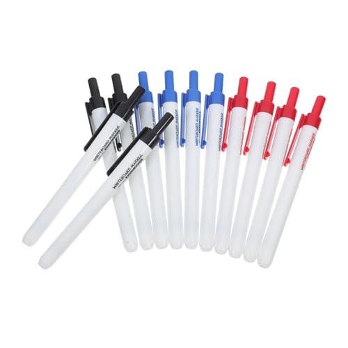 Housoutil 1 Satz Whiteboard -marker Trockener Tafelwischer Bußgeld Trockenlöschmarker Für Die Schule Dünn Löschbare Textmarker Löschbarer Whiteboard-marker Tafelmarker Plastik 12 Stück von Housoutil