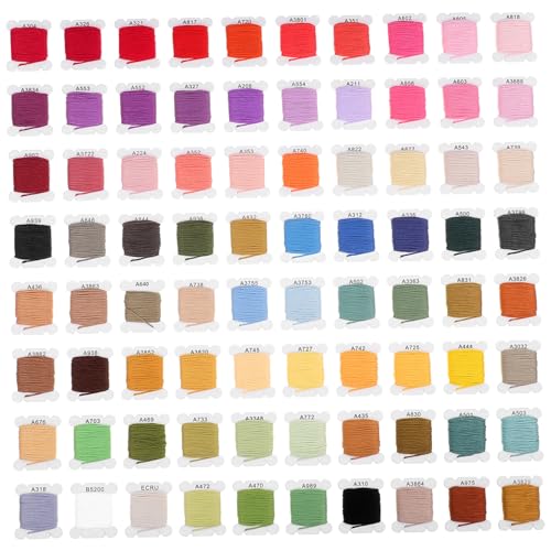 Housoutil 1 Schachtel Farben Stickgarn Nähgarn für Hand und Maschinenstickerei für Diy Projekte Geeignet von Housoutil