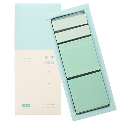 Housoutil 1 Schachtel Haftnotiz büroradio bürolocher memories to make adhesive die schule de Schreibwaren Klebestreifen groß farbig Notizbilder Schülerbriefpapier Schüler-Notizblöcke Blue von Housoutil