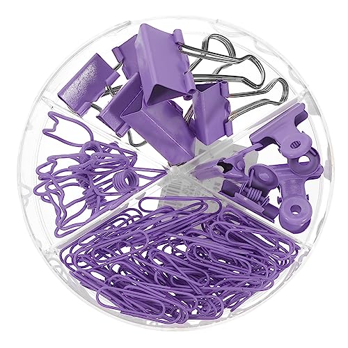 Housoutil 1 Schachtel Hinweis Jacke Set Papierclip Dokumentenklammern Für Geldordner Büroklammer Zum Organisieren Büroklammern Office -datei Clips Metall Violett Housoutil 1 Schachtel Hinweis Jacke Set Papierclip Dokumentenklammern Für Geldordner Büroklammer Zum Organisieren Büroklammern Office -datei Clips Metall Violett von Housoutil