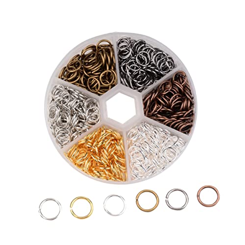 Housoutil 1 Schachtel Offener und Geschlossener Ring Haarschmuck Kupferringe mit Aufbewahrungsbox für Zöpfe und Dreadlocks Langlebig und für Partys und Alltag Housoutil 1 Schachtel Offener und Geschlossener Ring Haarschmuck Kupferringe mit Aufbewahrungsbox für Zöpfe und Dreadlocks Langlebig und für Partys und Alltag von Housoutil