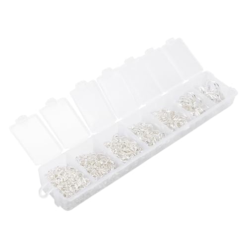 Housoutil 1 Schachtel Schmuckringe Set in Box Handgefertigte Offene Schlüsselringe für DIY Schmuckherstellung Langlebiges Verschiedene Praktisches Aufbewahrungsset für Bastelfreunde Housoutil 1 Schachtel Schmuckringe Set in Box Handgefertigte Offene Schlüsselringe für DIY Schmuckherstellung Langlebiges Verschiedene Praktisches Aufbewahrungsset für Bastelfreunde von Housoutil