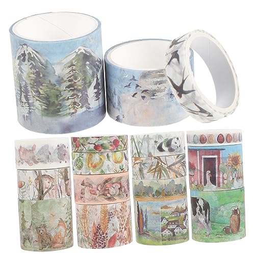 Housoutil 1 Schachtel Vintage Washi Tape Dekorative Klebebänder für Scrapbooking Diy Projekte Journaling und Geschenkverpackungen Leicht Ablösbar Farben und Muster Einfach zu Verwenden Housoutil 1 Schachtel Vintage Washi Tape Dekorative Klebebänder für Scrapbooking Diy Projekte Journaling und Geschenkverpackungen Leicht Ablösbar Farben und Muster Einfach zu Verwenden von Housoutil