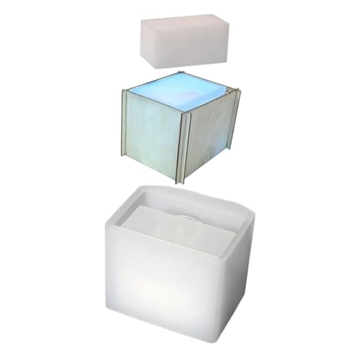 Housoutil 1 Set Blumentopf Formhalter Epoxidharzformen Blumentopf Herstellungsform Bastelform DIY Kristall Epoxidharzform Desktop Dekorform Blumentopf Silikonform Heimwerkerbedarf von Housoutil