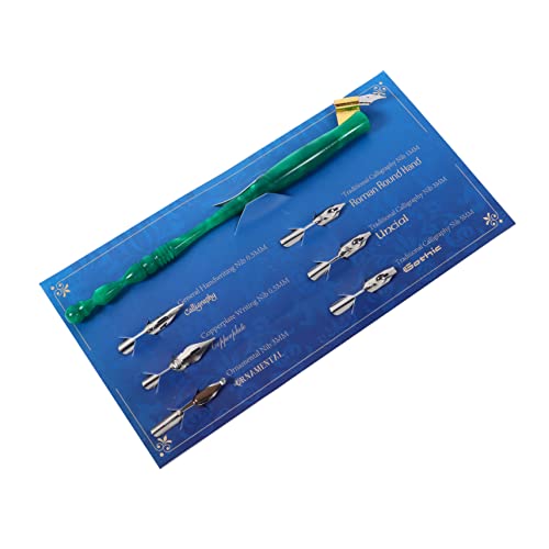 Housoutil 1 Set Dip Pen Schulstifte Kinderstifte Für Die Schule Vintage Stift Kalligraphie Füllfederhalter Grün Holz von Housoutil