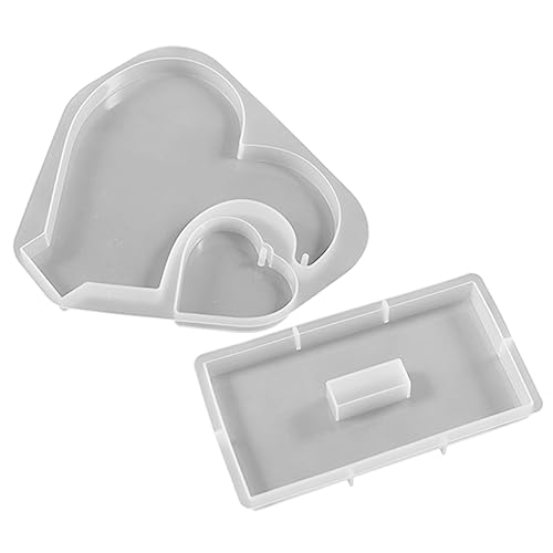 Housoutil 1 Set Epoxidformen Silikon Kleines Herz Epoxidgussform Schlüssel Liebesform Silikonformen Dekorationsform Für DIY Silikon Fotorahmen DIY Fotorahmen Kieselgel von Housoutil