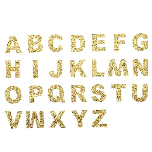 Housoutil 1 Set Hot Diamond Cloth Patch Hotfix Alphabet Shaped Patches Nähen Bestickte Applikation Schlüssel Stickerei Applikation Basteln Strass Patches Für Kleidung Buchstaben Golden Housoutil 1 Set Hot Diamond Cloth Patch Hotfix Alphabet Shaped Patches Nähen Bestickte Applikation Schlüssel Stickerei Applikation Basteln Strass Patches Für Kleidung Buchstaben Golden von Housoutil