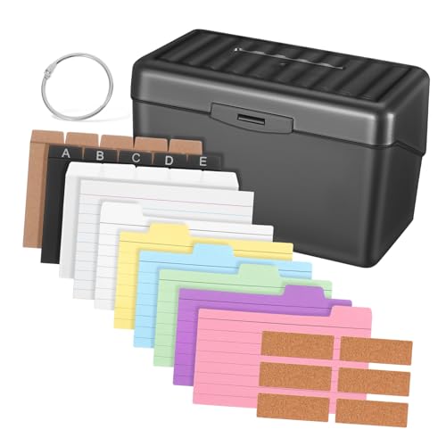 Housoutil 1 Set Schreibtisch Aufbewahrungsbox Karten Organizer Karteikarten Linierte Karteikarten Karteikartenetui Lernkarten Zum Lernen Karteikarten Aufbewahrung Karteikarten von Housoutil
