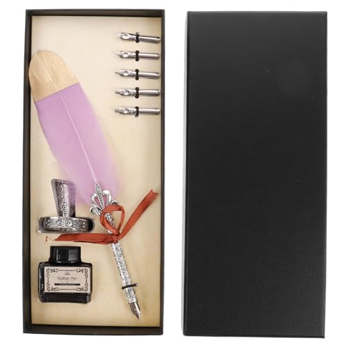 Housoutil 1 Set Stifteset Für Anfänger Süßer Stift Antiker Tintenstift Federkiel Tinte Ausgefallener Federschlüssel Kalligraphiestifte Dip Pens Für Künstler Füllfederhalter Für Housoutil 1 Set Stifteset Für Anfänger Süßer Stift Antiker Tintenstift Federkiel Tinte Ausgefallener Federschlüssel Kalligraphiestifte Dip Pens Für Künstler Füllfederhalter Für von Housoutil
