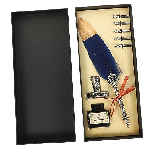 Housoutil 1 Set Stifteset Gefiedertes Antikes Kalligraphie Federfeder Schreibset Für Anfänger Moderne Dekorative Tinte Dekorierte Füllfederhalter Schlüssel Elegantes Schreiben Housoutil 1 Set Stifteset Gefiedertes Antikes Kalligraphie Federfeder Schreibset Für Anfänger Moderne Dekorative Tinte Dekorierte Füllfederhalter Schlüssel Elegantes Schreiben von Housoutil