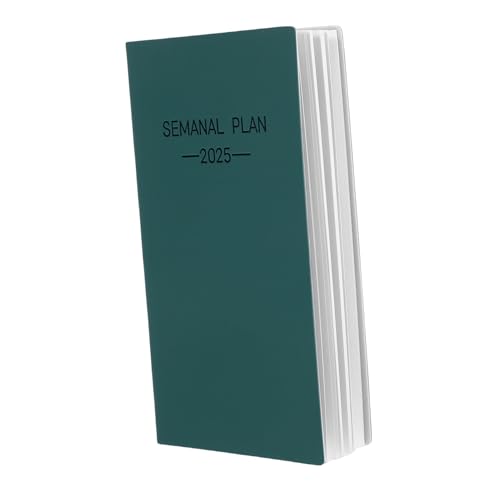 Housoutil 1 Spanischer Zeitplan Kalender-Notizbuch Studienplaner Erinnerungsnotiz Wochenplaner Zeitplan Buch Notizblöcke für die Arbeit wöchentlicher Planer Notizbeutel klein Papier Green Housoutil 1 Spanischer Zeitplan Kalender-Notizbuch Studienplaner Erinnerungsnotiz Wochenplaner Zeitplan Buch Notizblöcke für die Arbeit wöchentlicher Planer Notizbeutel klein Papier Green von Housoutil