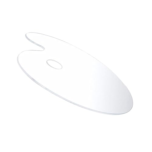 Housoutil 1 Stück Acryl Malpalette Transparent DIY Farbmischpalette für Einfach zu Lagern Langlebig für Malprojekte Künstler und Bastler von Housoutil