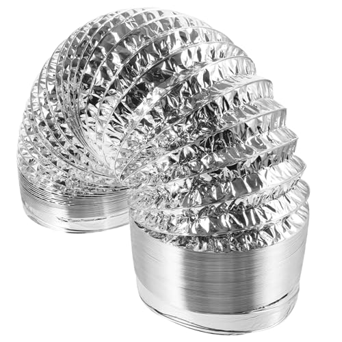 Housoutil 1 Stück Aluminium Folien Luftschlauch für Heizungs Lüftungs und Klimaanlagen Hvac Flexibler und Dicker Abluftschlauch Silber für Küchen und Badezimmer Housoutil 1 Stück Aluminium Folien Luftschlauch für Heizungs Lüftungs und Klimaanlagen Hvac Flexibler und Dicker Abluftschlauch Silber für Küchen und Badezimmer von Housoutil