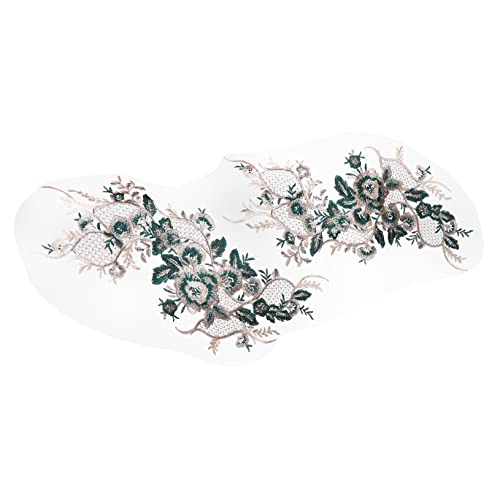 Housoutil 1 Stück Blumen Patches Bestickte Applikationen für Diy Frauenmode Handwerkszubehör für Kleidung Taschen und Dekoration von Housoutil