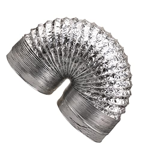 Housoutil 1 Stück Hochtemperaturbeständiger Aluminium Folienschlauch für Abluftventilation Durchmesser für Hvac Anwendungen Küche Bad und Gewächshaus Housoutil 1 Stück Hochtemperaturbeständiger Aluminium Folienschlauch für Abluftventilation Durchmesser für Hvac Anwendungen Küche Bad und Gewächshaus von Housoutil