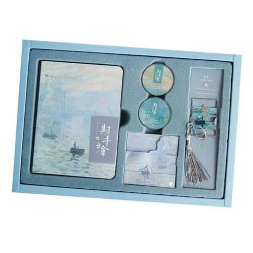 Housoutil 1 Stück Kreatives Notizbuch Set Hardcover Tagebuch mit Kunst Design für Notizen Scrapbooking und für Mädchen und Kunstliebhaber von Housoutil