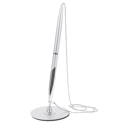 Housoutil 1 Stück Metallschildstift Büro Schreiben Stifte Bußgeld Kugelschreiber Counter-service-stift Silver Housoutil 1 Stück Metallschildstift Büro Schreiben Stifte Bußgeld Kugelschreiber Counter-service-stift Silver von Housoutil