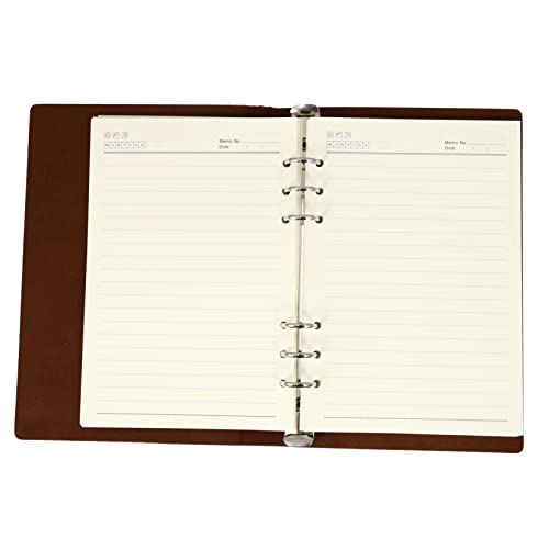 Housoutil 1 Stück Notizbuch Nachfüllbar Kunstleder Schreibheft für Büro und Schule für Notizen Skizzen und Journaling Hochwertiges Sicheres für Stifte und Marker Housoutil 1 Stück Notizbuch Nachfüllbar Kunstleder Schreibheft für Büro und Schule für Notizen Skizzen und Journaling Hochwertiges Sicheres für Stifte und Marker von Housoutil