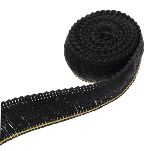 Housoutil 1 Stück Schwarze Quastenspitze Zum Basteln Basteln Spitzenband DIY Gerüschte Spitzenborte Nähspitze Blumenstoff Spitzenfransen Nähzubehör Spitzenzubehör von Housoutil