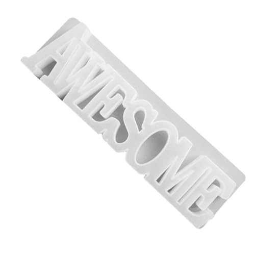 Housoutil 1 Stück Silikon Buchstabenform Diy Bastelform Transparente Gießform für Dekorative Buchstaben für Kreative Kunstprojekte und Handarbeiten von Housoutil