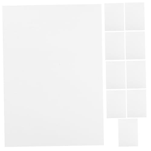 Housoutil 10 Blatt Blätter blasgeformtes Brett Kunst farbig drucken bunt Herstellung dünn Schaumstoffe für DIY-Projekte schäume selber machen Plakatkarton aus Schaumstoff Bastelbedarf Weiß von Housoutil