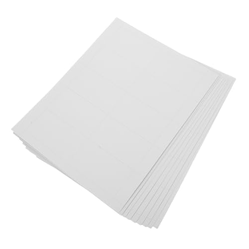 Housoutil 10 Blatt Druckerpapier Leere Visitenkarten Zum Ausdrucken Kartenrohlinge Bedruckbares Kartenpapier Visitenkartenpapier Für Drucker Visitenkarten-rohlinge Namenskarten Leer Weiß von Housoutil