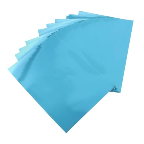 Housoutil 10 Blatt Metallic Kartonpapier für Diy Bastelprojekte Glänzende Spiegelfinish Papierbögen für Scrapbooking Einladungen und Dekoration von Housoutil