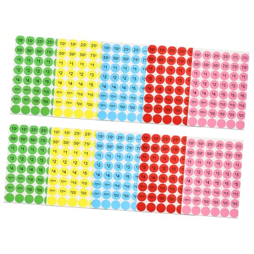Housoutil 10 Blätter Aufkleber Große Labels Für Kinder Aufkleber Label Tag Kleiner Selbstkleber Labels Vending Label Aufkleber Preisbezeichnungen Einzelhandelsetiketten Verkauf Aufkleber von Housoutil