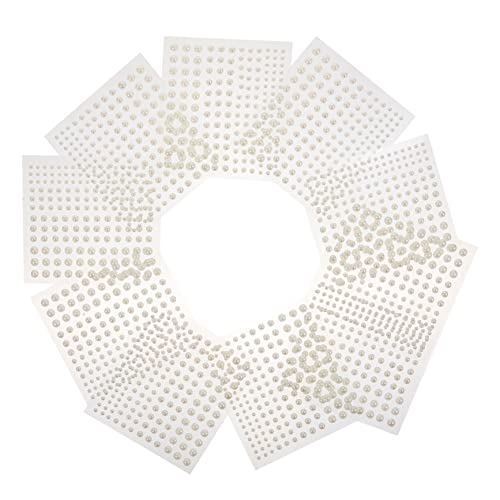 Housoutil 10 Blatt Selbstklebende Perlen Aufkleber für Nageldesign und Gesicht Halbe Perlen Dekoration Selbsthaftende DIY Schmucksteine für Make Up Stark Haftend Rückstandsfrei Vielseitig Housoutil 10 Blatt Selbstklebende Perlen Aufkleber für Nageldesign und Gesicht Halbe Perlen Dekoration Selbsthaftende DIY Schmucksteine für Make Up Stark Haftend Rückstandsfrei Vielseitig von Housoutil