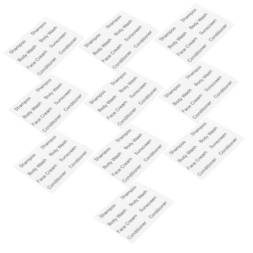 Housoutil 10 Blatt Spendeflaschenetikett Aufkleber Für Kosmetikspenderflaschen Schönheit Etiketten Für Unterflasche Reisen Essentialsartikel Reisen Mit Wasserflaschen Papier Weiß von Housoutil