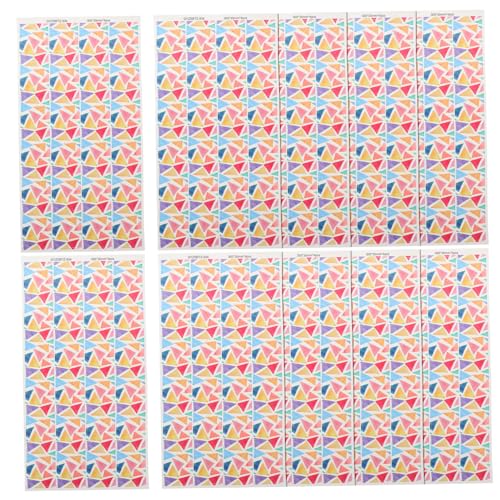 Housoutil 10 Blatt Wasserfester Etikettenaufkleber Pinnwand-Grenzen Klassenzimmer Bulletin Board Schwarzes Brett des Büros Tafel Randbesatz für Pinnwände Rahmen für Pinnwand Vinyl-Aufkleber von Housoutil