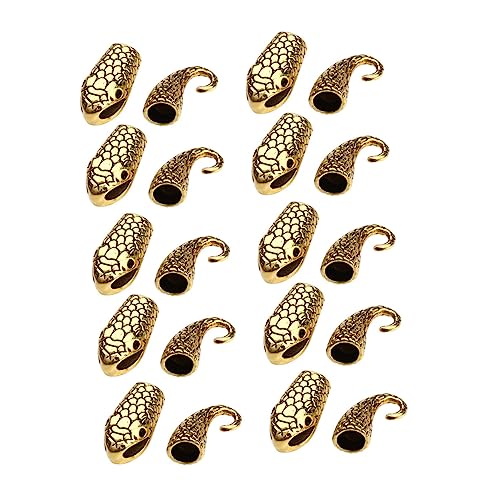 Housoutil 10 Paare Kettenverschlüsse Und Verschlüsse Knebelverschlüsse Für Schmuck Armbandverschlüsse Knebelverschluss Knebelverschlüsse Für Die Schmuckherstellung Golden Legierung von Housoutil