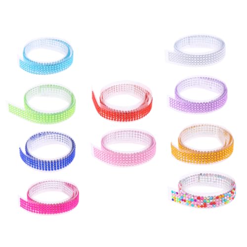Housoutil 10 Rollen Diy Handwerksstrassentape Farben Dekoratives Klebeband für Journals Planner Tassen und Handytaschen Zufällige Farben Zufällige Farbe von Housoutil